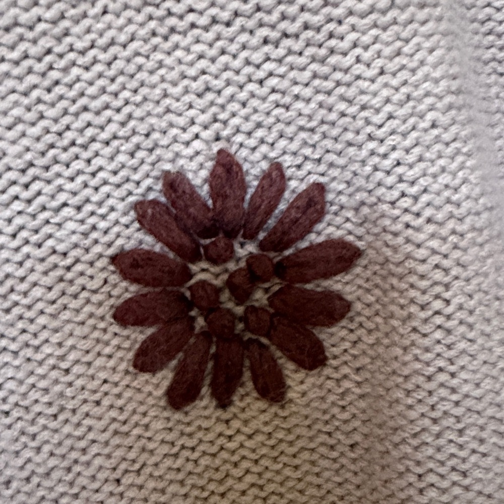 Madewell Dusty Rose Floral Knit Sweater - Picture 2 of 5